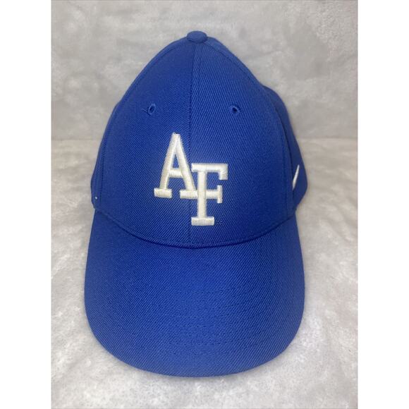 Air Force Falcons Hat Cap Adjustable Fit Nike Blue White Embroidered Men - Picture 1 of 6